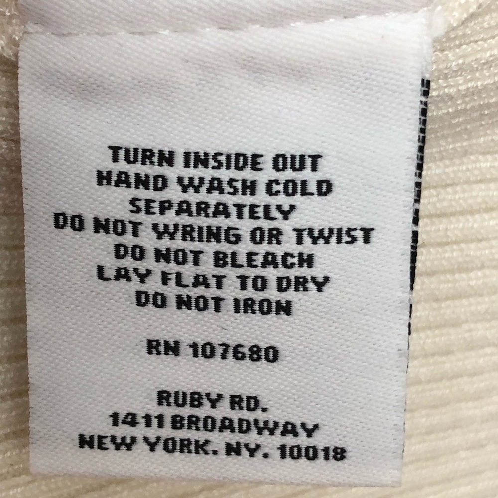 Ruby Rd Petite Cream Ribbed Tank Top Bronze Jewels - Picture 6 of 6